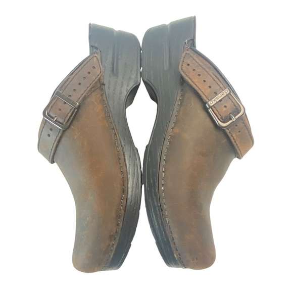 DANSKO Ingrid Slip On Mules Leather in Antique Brown Oiled Size 39 (US 8.5-9) - Picture 7 of 16